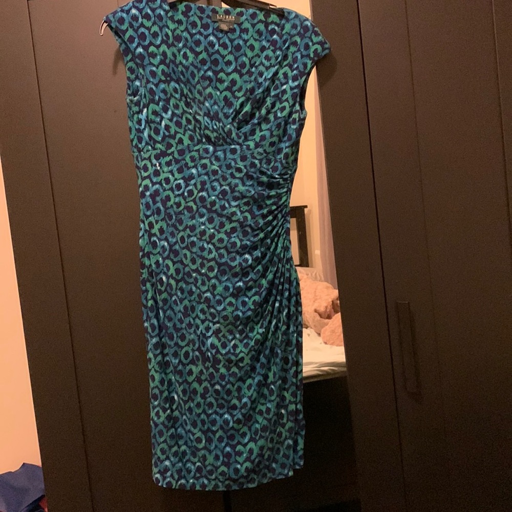 Ralph Lauren Green and Blue Dress